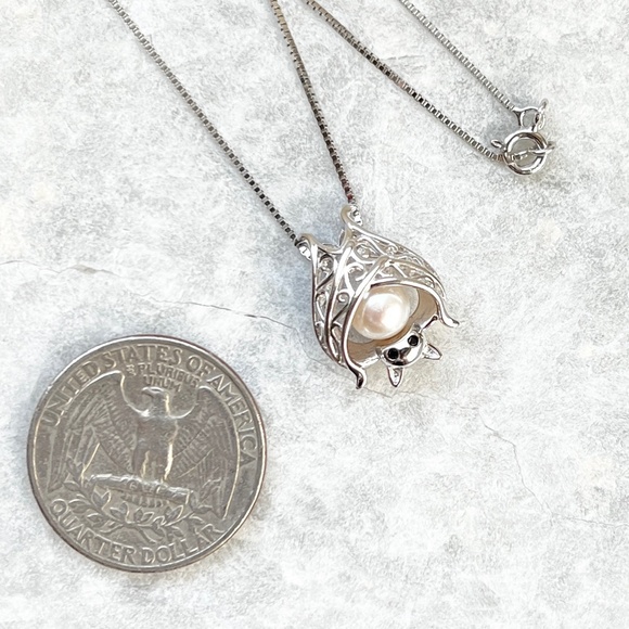 New ORSI Silver Bat necklace - Picture 7 of 8